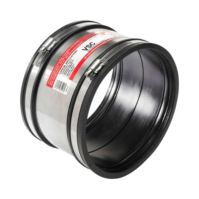 Manșoane de cuplare din cauciuc drepți cu colier de întărire din oțel